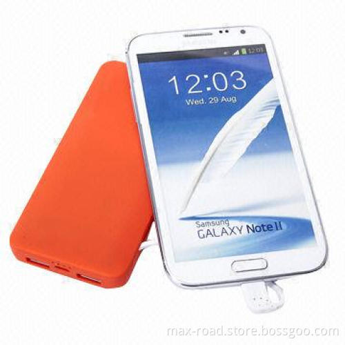 Universal Portable Battery Charger, 5000mAh with Integrated USB/Micro USB, for Smartphone and Tablet